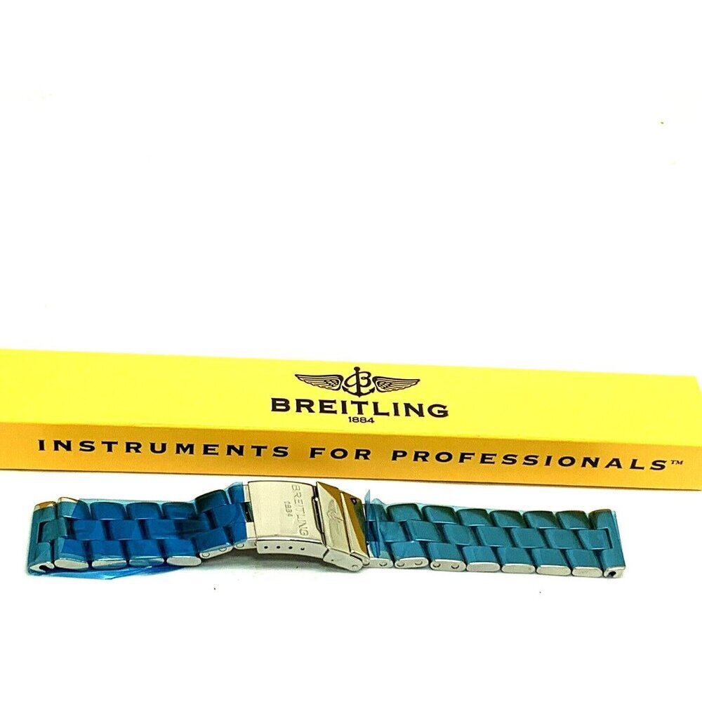 Breitling Mens Watch Replacement Bracelet Silver Stainless Steel Band 2